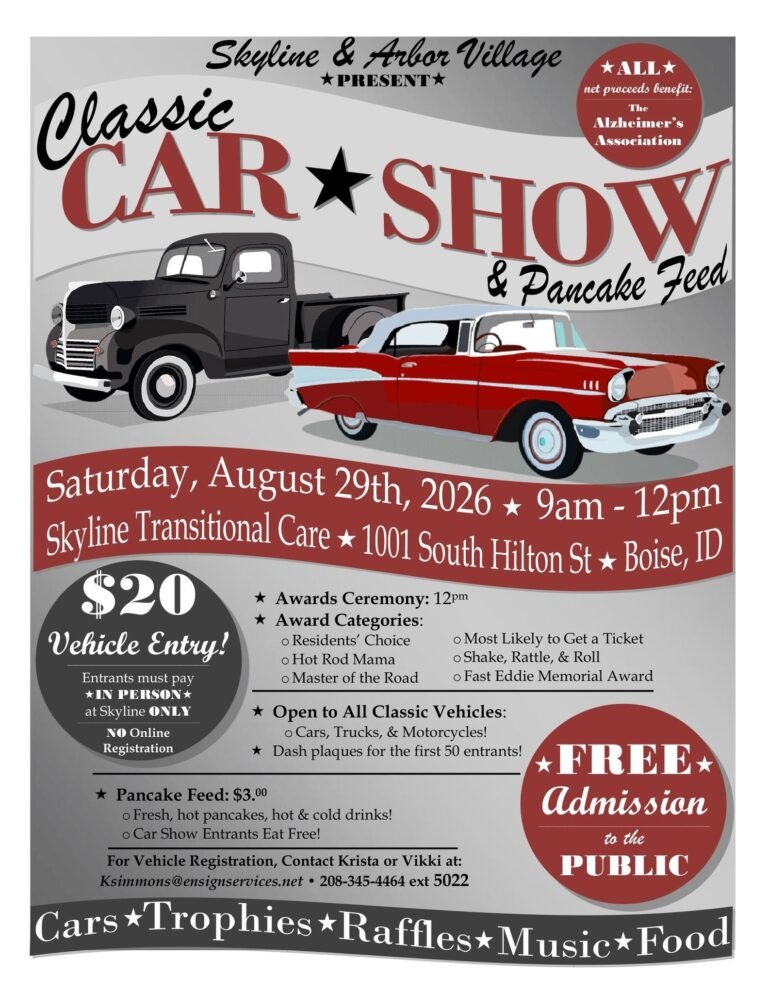 Classing Car Show and Pancake Feed 768x994