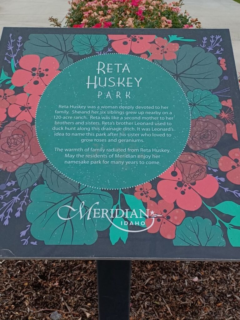 Reta Huskey Park Sign 768x1024