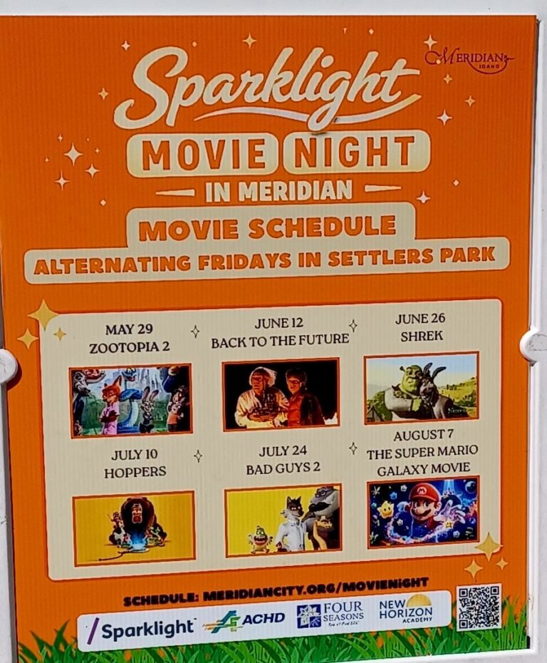Settlers Park Sparklight Movie Night Sign 768x930