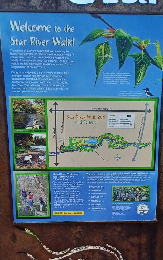 Star Riverwalk sign map
