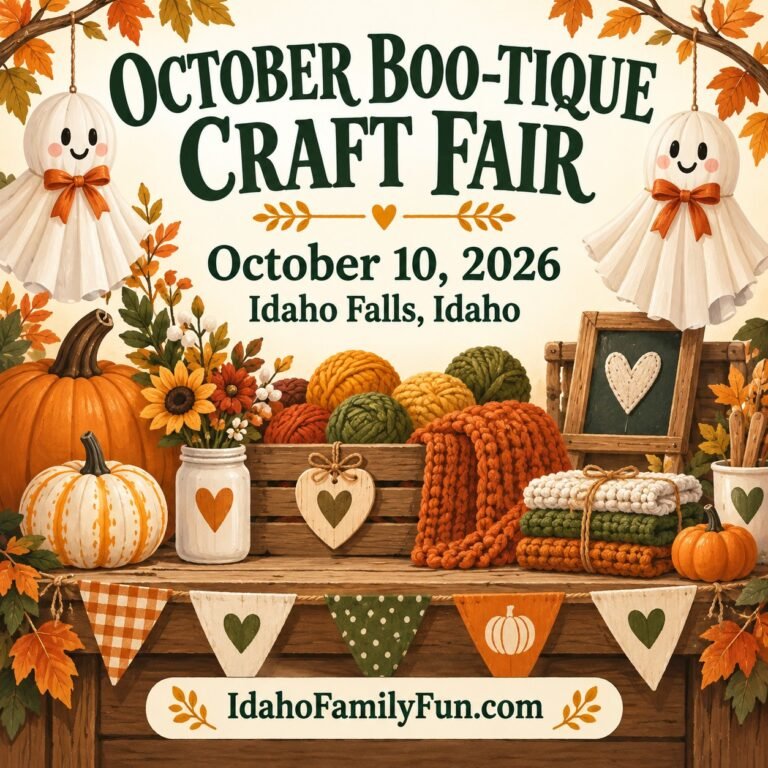 October Boo-tique Craft Fair — October 10, 2026, Idaho Falls, Idaho