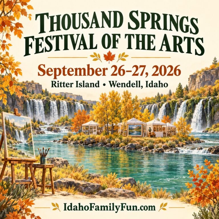 Thousand Springs Festival of the Arts — September 26–27, 2026, Ritter Island, Wendell, Idaho