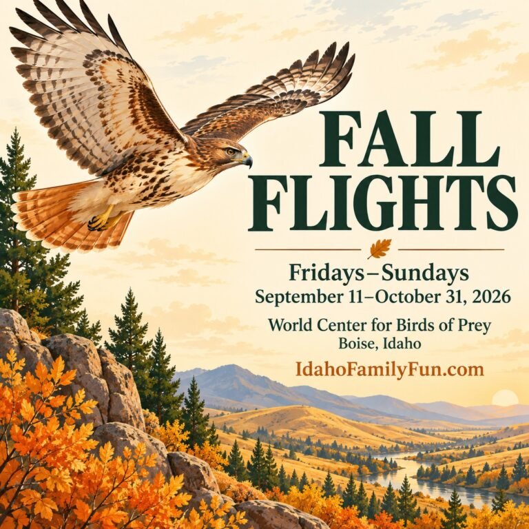 Fall Flights at the World Center for Birds of Prey — Fridays through Sundays, September 11–October 31, 2026, Boise Fall Flights at the World Center for Birds of Prey — Fridays through Sundays, September 11–October 31, 2026, Boise