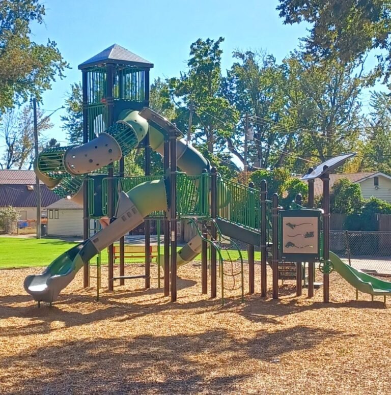 Playground climbing structure at Carl Miller Park Playground climbing structure at Carl Miller Park