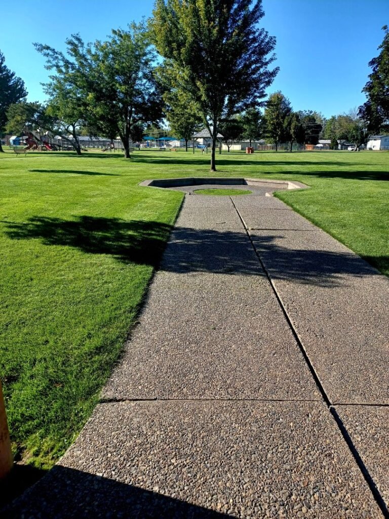 Horseshoe pitching lane at Richard Aguirre Park Horseshoe pitching lane at Richard Aguirre Park